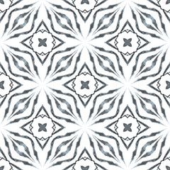 Tiled watercolor background. Black and white