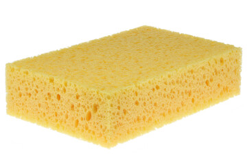 household sponge isolated on white background