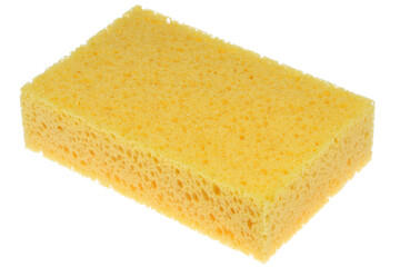 household sponge isolated on white background