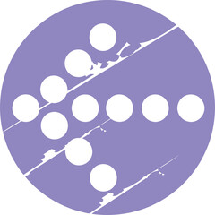 Grunge Arrow Round Button
