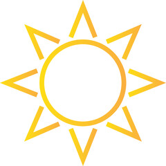 Sun Icon Illustration
