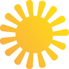 Sun Icon Illustration
