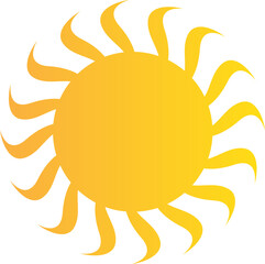 Sun Icon Illustration
