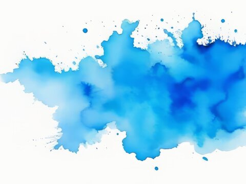 Textura de mancha de acuarela azul