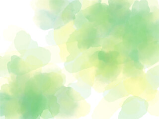 水彩風に描いたグリーンの背景
