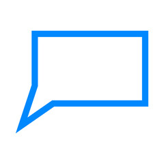Blue bubble chat icon 