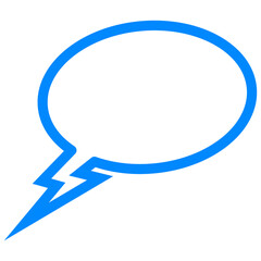 Blue bubble chat icon 