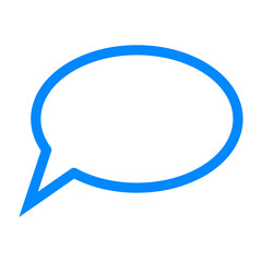 Blue bubble chat icon 