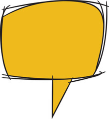 Doodle Comic Speech Bubble
