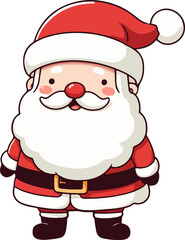santa, christmas, claus, holiday, santa claus, cartoon, xmas, gift, illustration, vector, winter, hat, celebration, new year, happy, present, season, character, beard, red, isolated, fun, merry, cute,