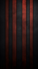 Black and Red Striped Wallpaper with Bars, Realistic Textures in Dark Gray and Dark Brown.