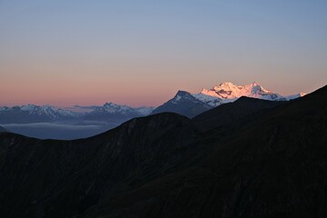 sunrise over the mountains