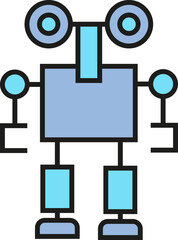 Humanoid Robot Icon
