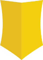 Yellow Shield Badge Icon
