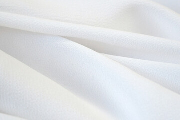 white fabric texture, silk background, surface, closeup