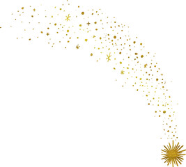 Big shooting stars illustration