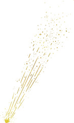 Big shooting stars illustration