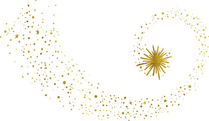 Big shooting stars illustration © mastoewoek