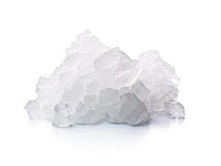 Crushed ice isolated on white background