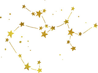 Big shooting stars illustration