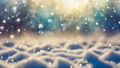 snow falling snow defocused blur background 