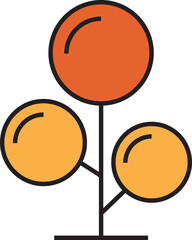 Obraz premium Tree Icon Illustration 