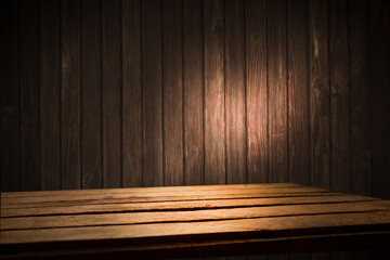 Empty wooden background for your display space.