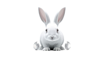 Obraz premium 3D Rabbit PNG / Transparent
