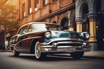 Fototapeten vintage car on the street © DoctorX