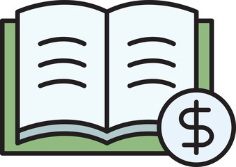 Book and Dollar Icon
