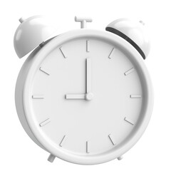 3D alarm clock. 3D illustration.