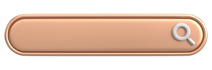 Search field. Search bar. 3D illustration.