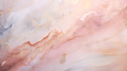Natural Luxury. Style incorporates the swirls of marble or the ripples of agate for a luxe effect. Beautiful painting. Ancient oriental drawing technique. Pastel tones. Marbleized effe. Generative AI. - obrazy, fototapety, plakaty