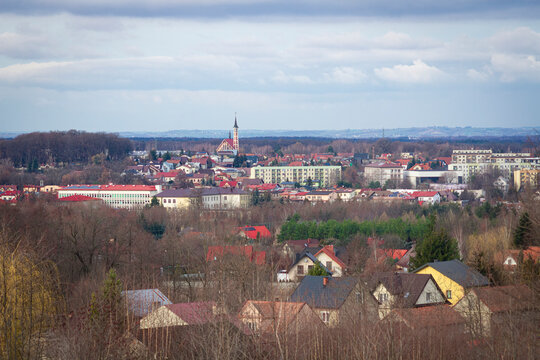 Panoramic of Brzesko town | Panorama miasta Brzeska