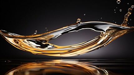  a water drop in mid-splash, displaying the transient moment of contact between liquid and solid.