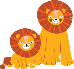 Cute Animal safari element PNG