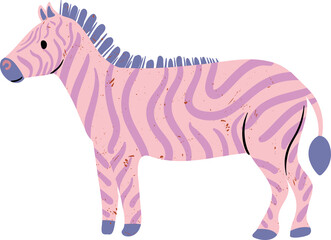 Cute Zebra Animal safari element PNG