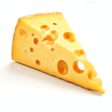 Piece of cheese real photo photorealistic stock
