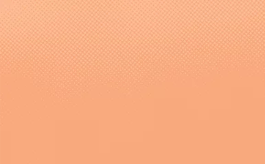 Fototapeten Vector gradient peach fuzz  trendy 2024 color comic pop-art halftone background template, texture. Vector illustration Geometric vintage monochrome fade wallpaper. Pop art print. Dotted retro © PATTERN_SPIRIT