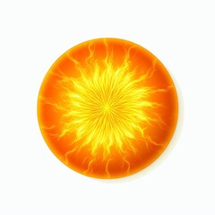 sun isolated on white background cutout, Generative AI