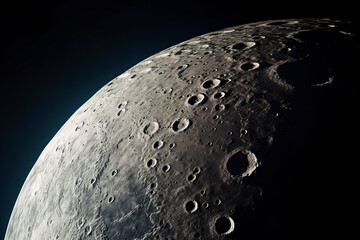 Fototapeta premium Craters of the moon seen from space
