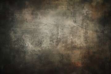 Obraz na płótnie Canvas Dark grungy background or texture, Generative AI 