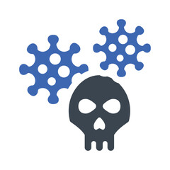 Virus Death Icon