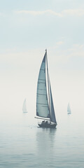 Sailing boats on the sea