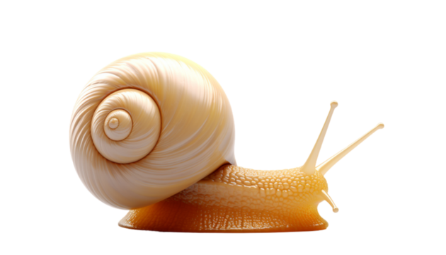 3D Snail PNG / Transparent