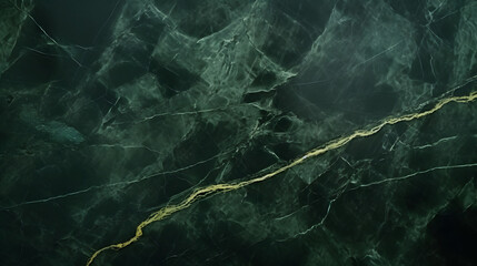 Patterned natural of dark green marble texture for design. Generative AI.
