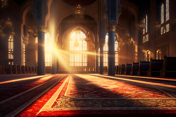 Obraz premium Ramadan Mubarak! Wishing you a month of peace, joy, and delicious iftar meals