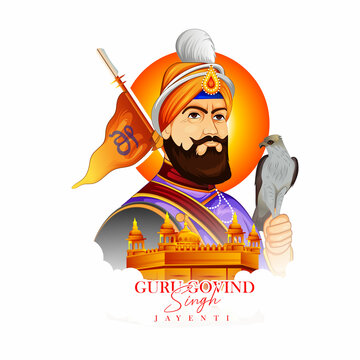 illustration of Guru Gobind Singh Jayanti