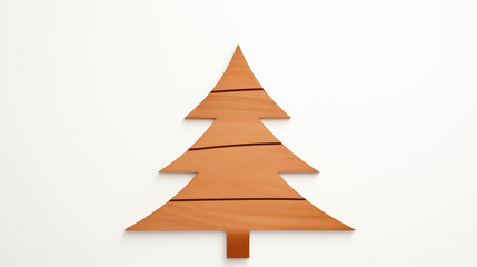 Fototapeta premium festive backgrounds, relax simple light minimalistic Christmas tree, the simplest cute Christmas tree, Merry Christmas, XMAS, happy new year, blank sheet, blank letterhead, blank picture postcard