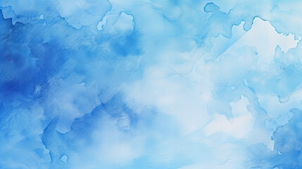 A abstract blue and white watercolor background design
